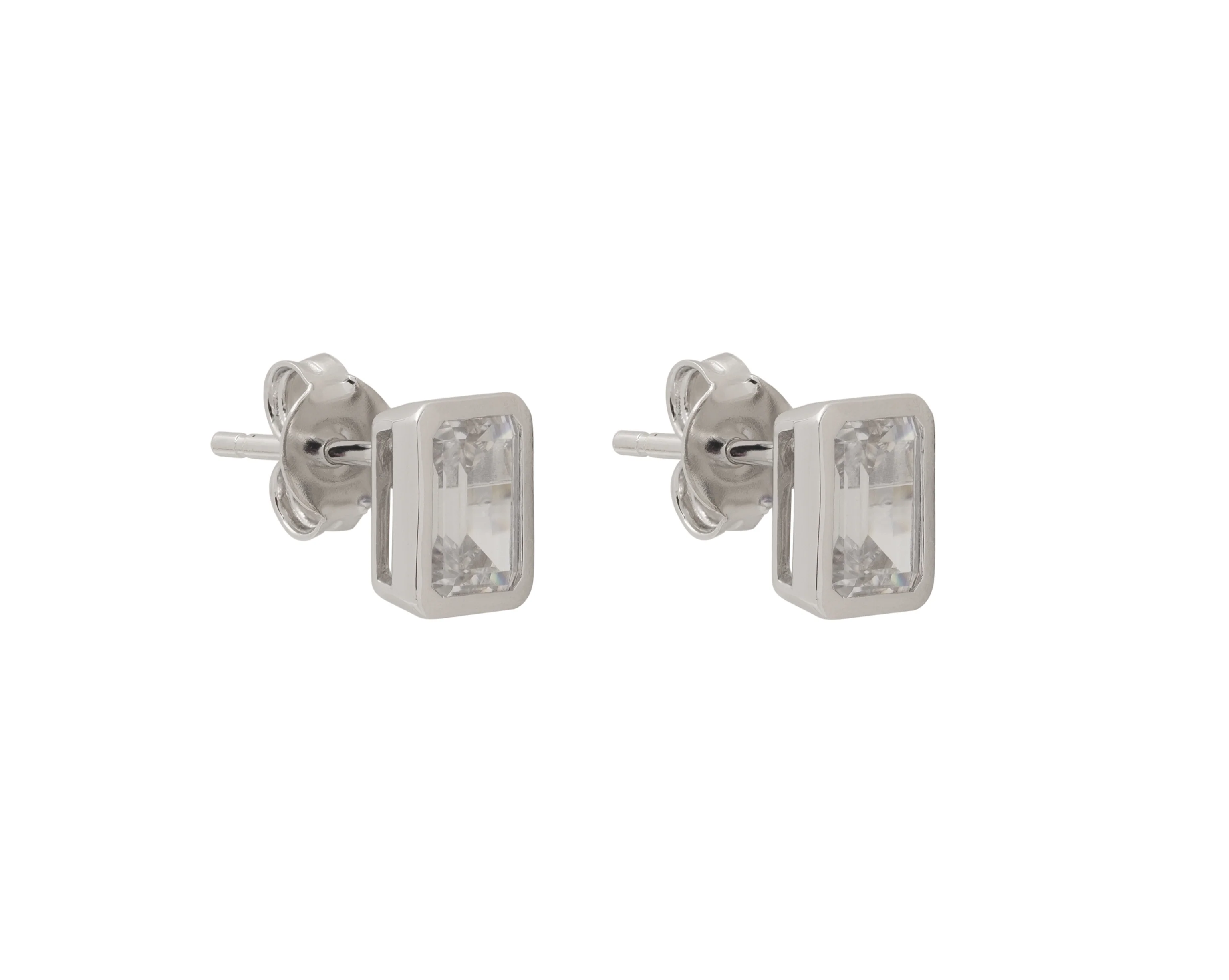 EMERALD BEZEL STUDS - Image 7