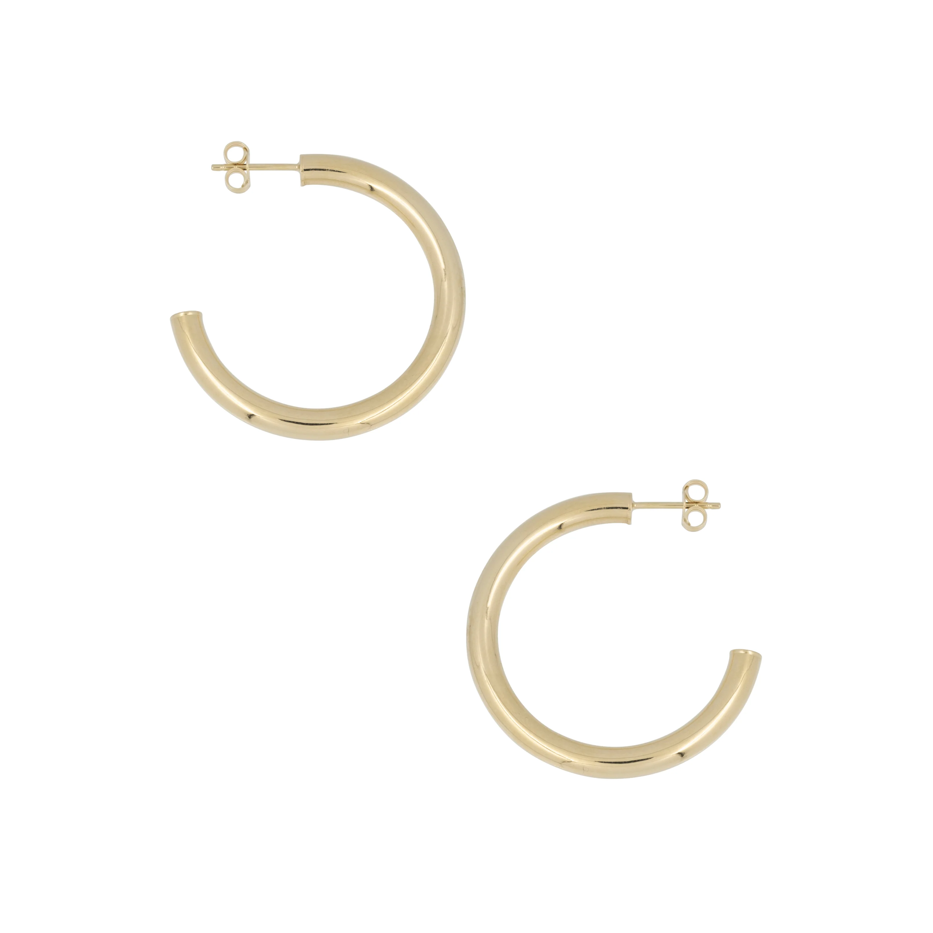 THE 14K 4MM TUBE HOOPS - Image 10