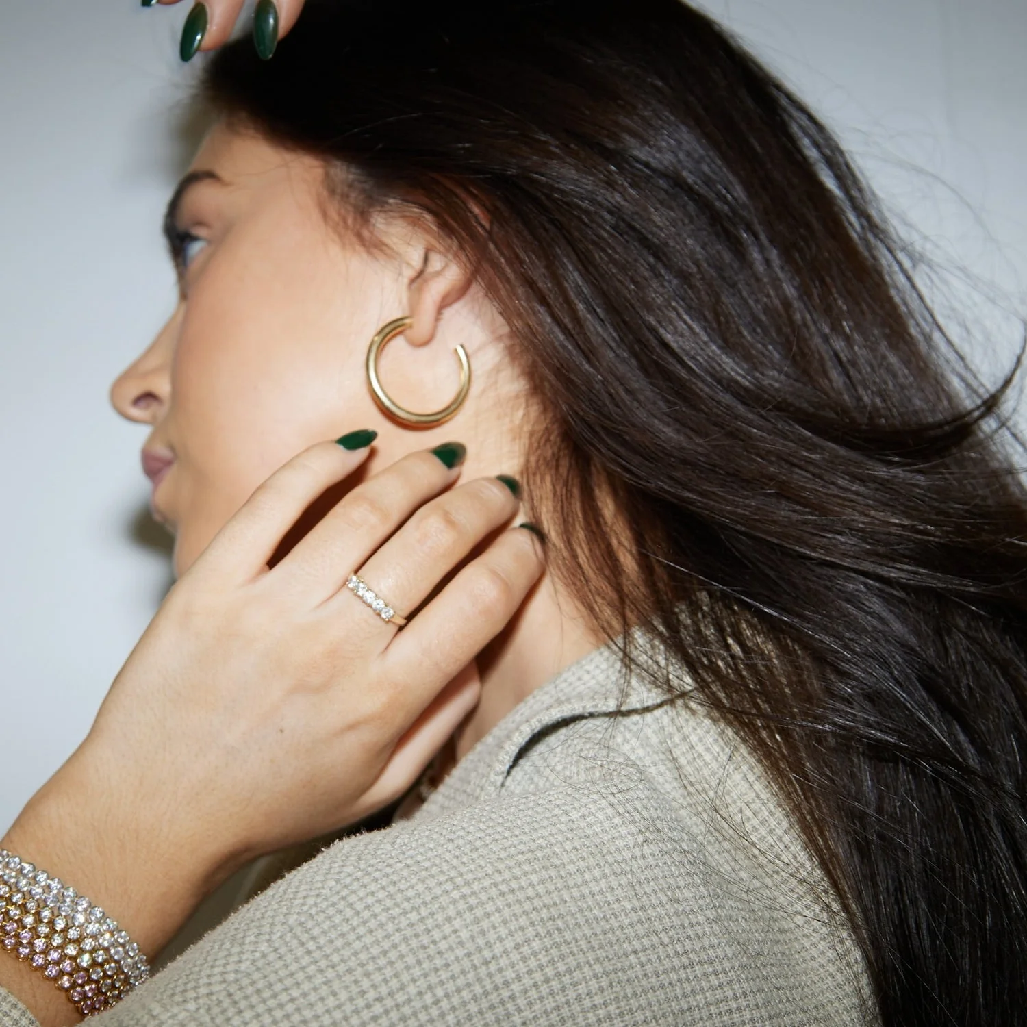 THE 14K 4MM TUBE HOOPS - Image 11