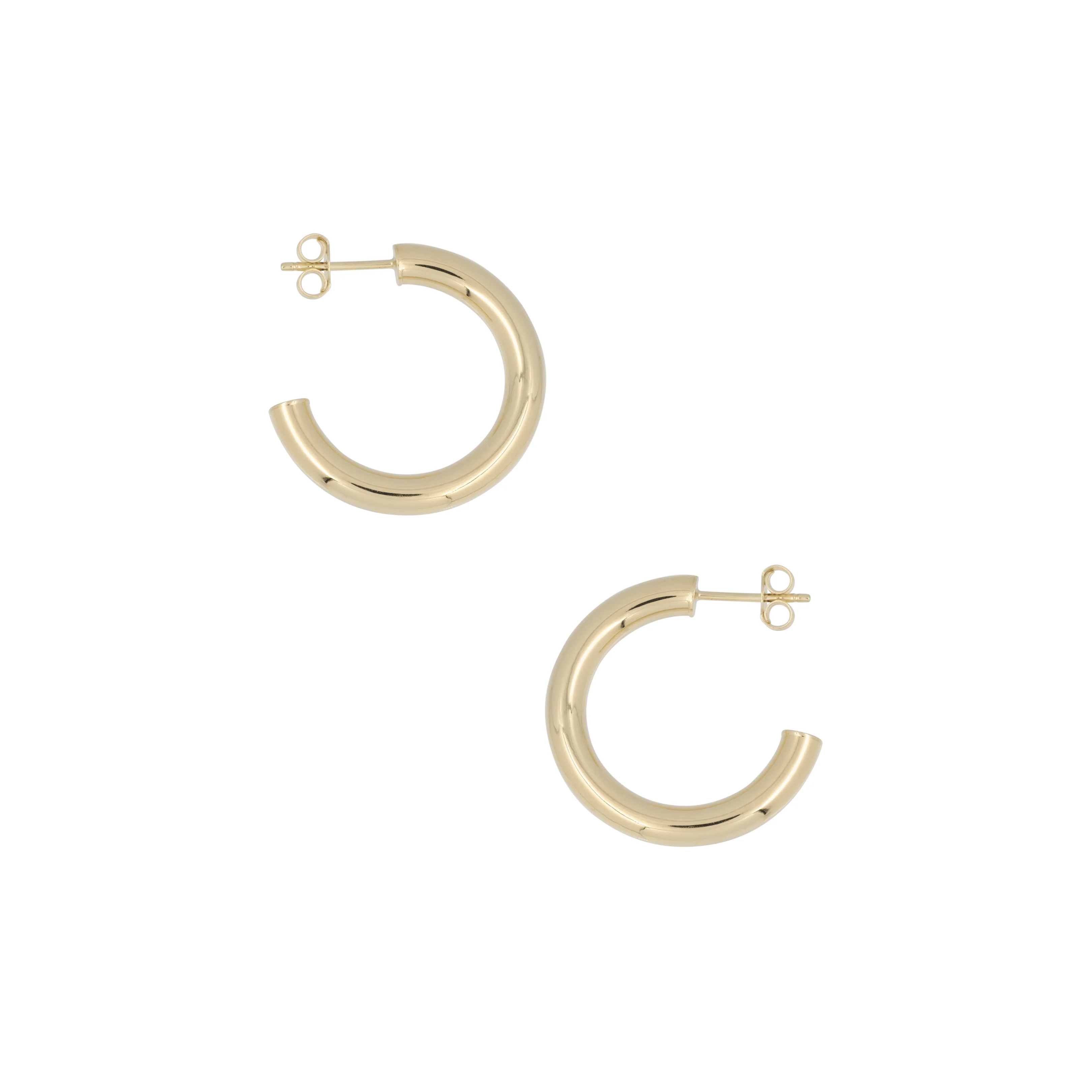 THE 14K 4MM TUBE HOOPS - Image 3