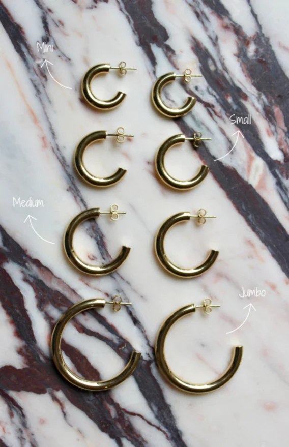 THE 14K 4MM TUBE HOOPS - Image 8