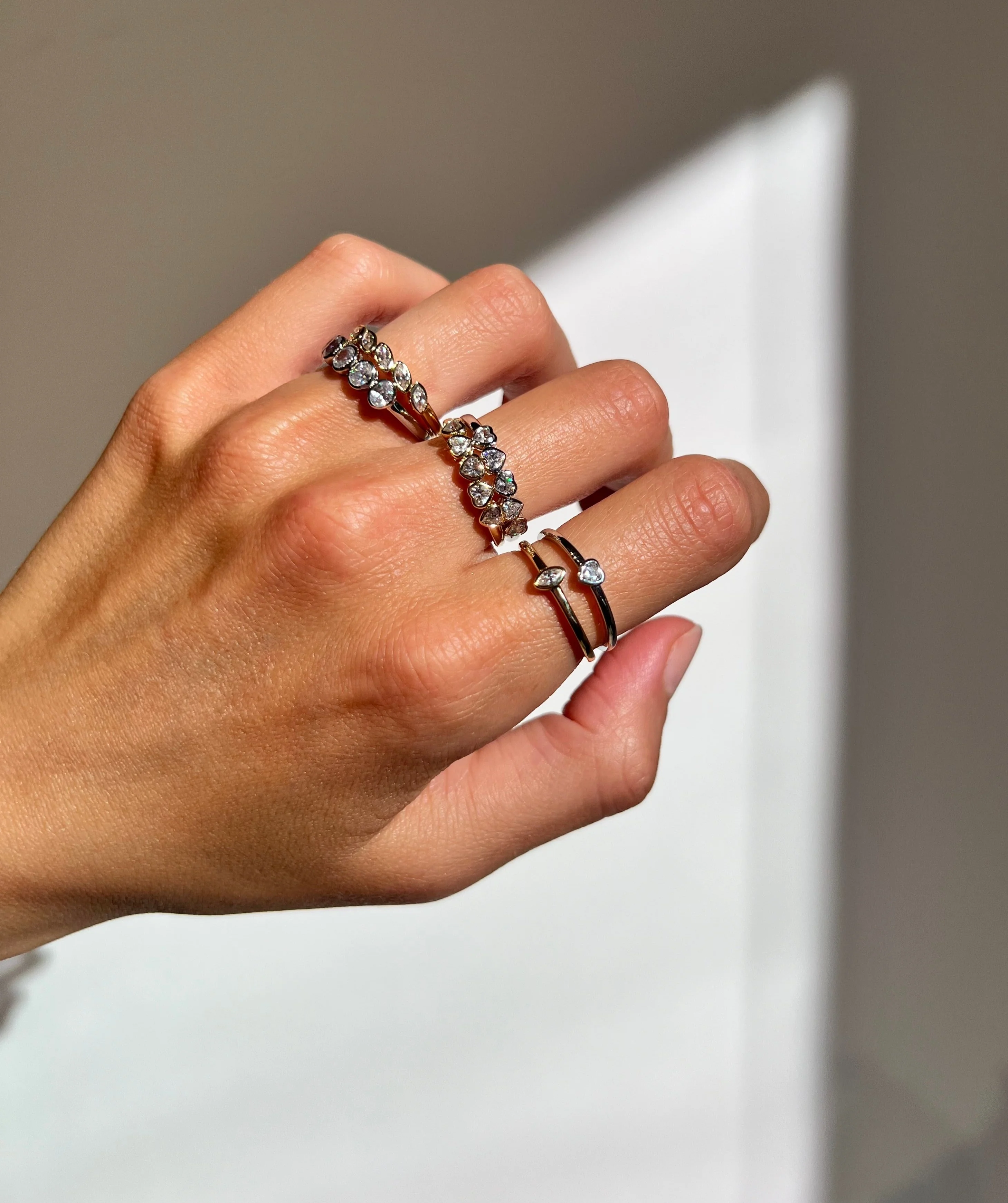 THE DAINTY MULTI-HEART STACKER - Image 4